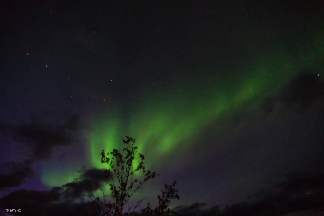 זוהר הקוטב בצפון שוודיה