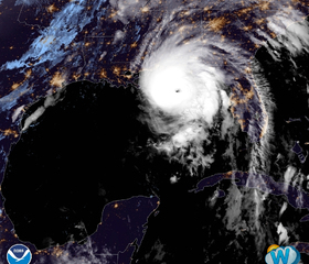 הוריקן "מייקל" התחזק לדרגה 4, נע לעבר צפון מפרץ מקסיקו