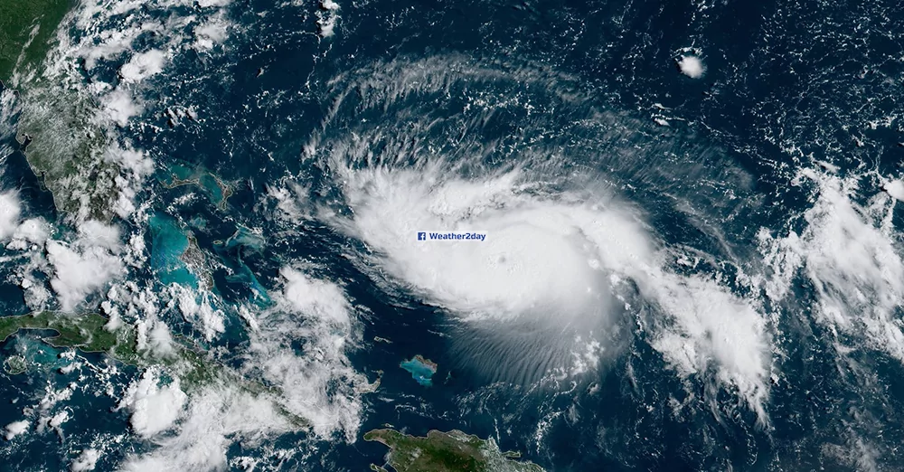 העין של הוריקן דוריאן - Hurricane Dorian eye