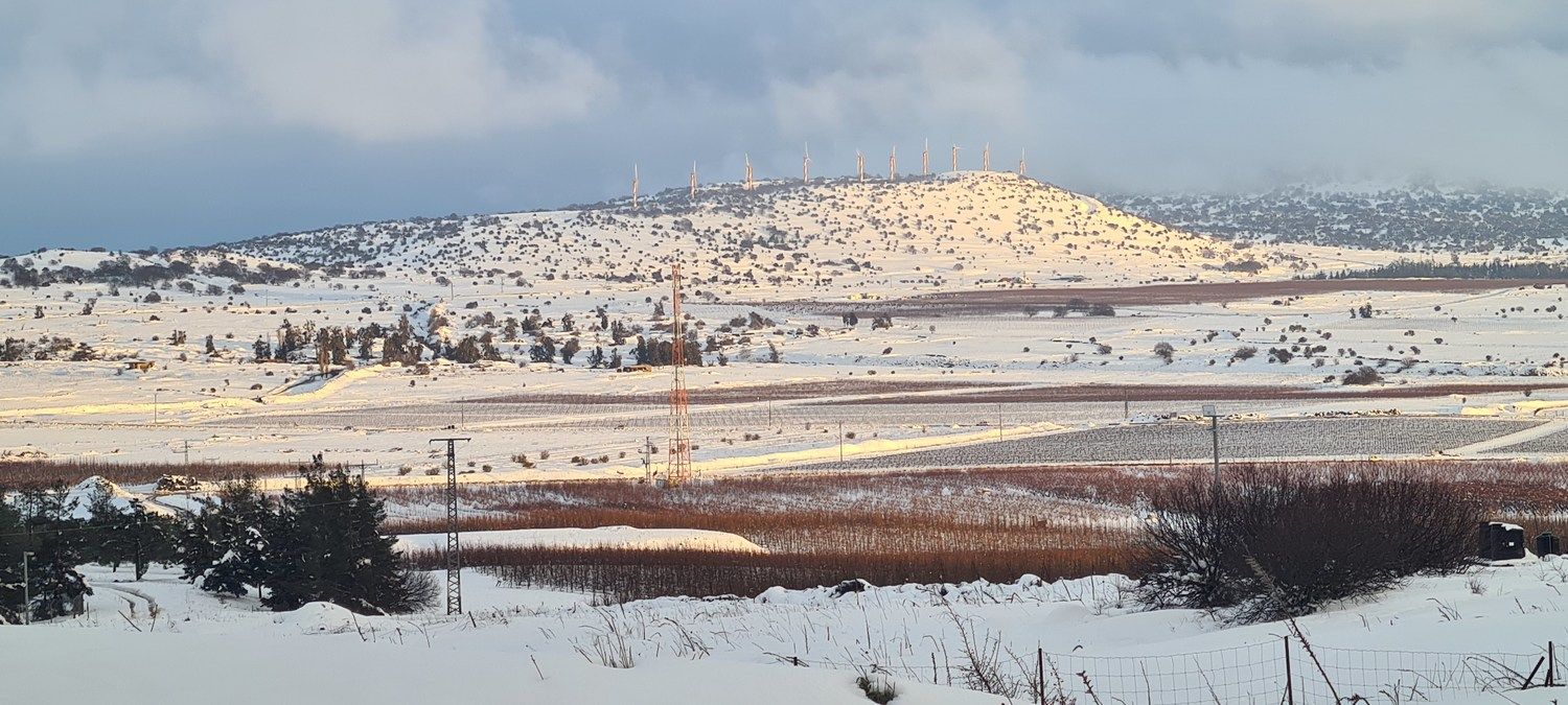 שלג ברמת הגולן