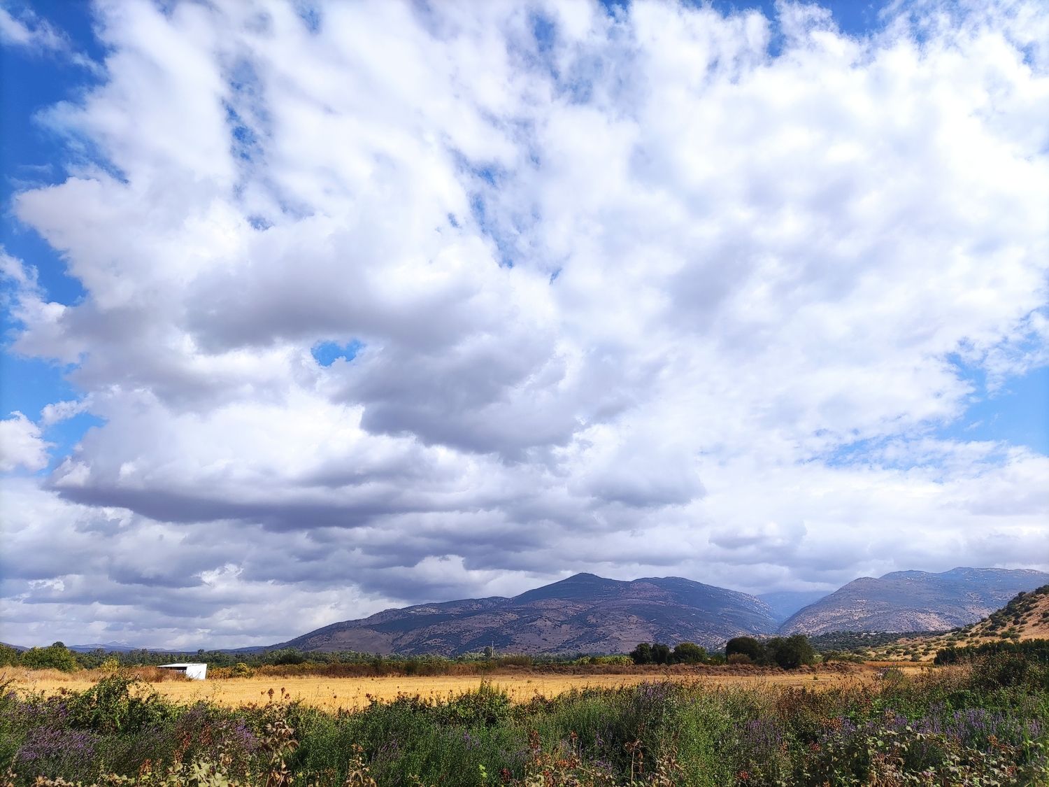 עננים מעל החרמון לאחר הגשם האחרון